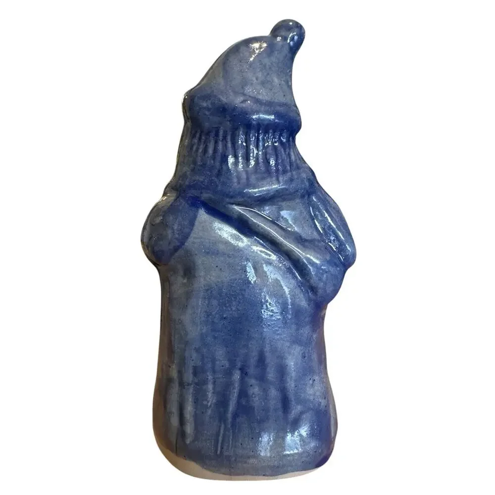 VTG 1993 NEW Beaumont Brothers Pottery Belsnickle Salt Glaze Santa Signed 6x3 in
